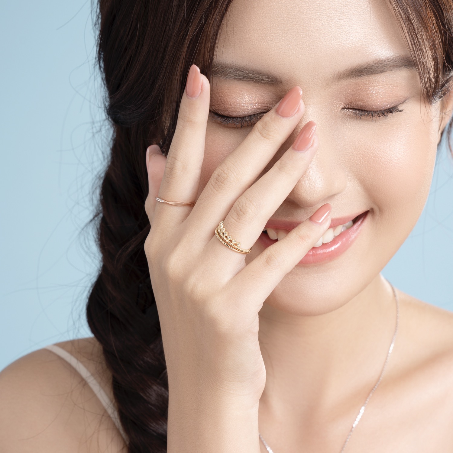Nhẫn Nữ Vàng Tây 14k NLF424 Huy Thanh Jewelry