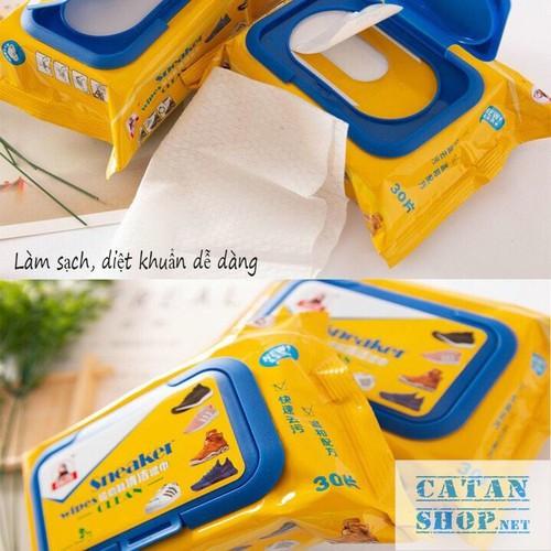 Giấy Lau giày SNEAKER - Tẩy Trắng giày - Tẩy Mọi Vết Ố Bẩn Trên Giày Dép