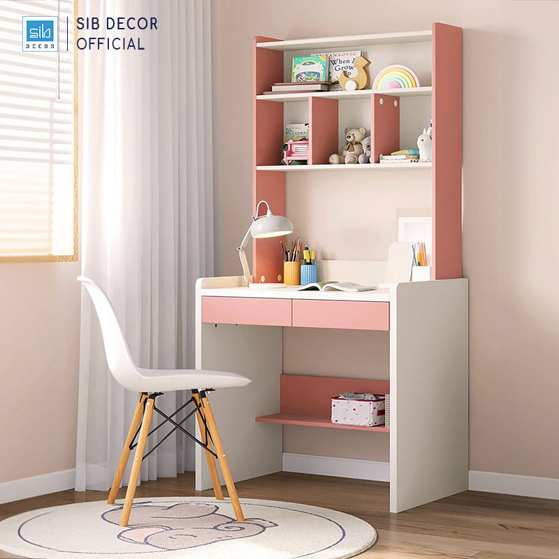Bàn Học Gỗ Nhiều Ngăn Tiện Lợi Cho Học Sinh Thương Hiệu SIB Decor