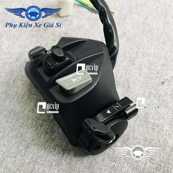 Bộ Cùm Công Tắc Độ Kiểu Mio Gắn cho Exciter, Nouvo, Jupiter, Luvias, Sirius MS2263 - Tặng 01 Móc Gắng Chìa Khóa Xe Ngẫu Nhiên