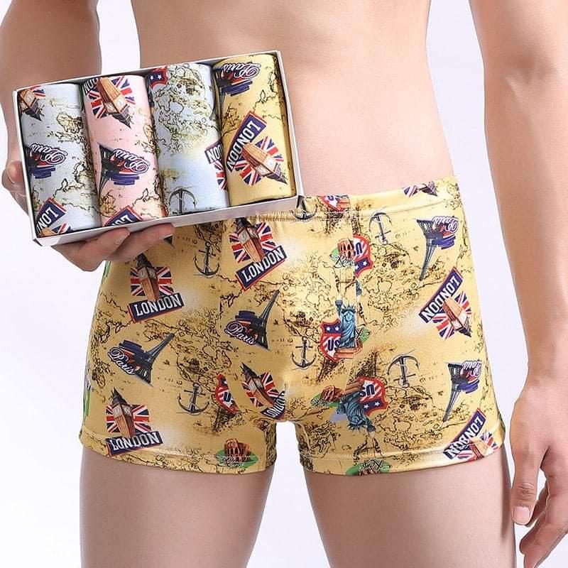 Quần boxer/quần sịp đùi in hình 3D thun lạnh MEN 04