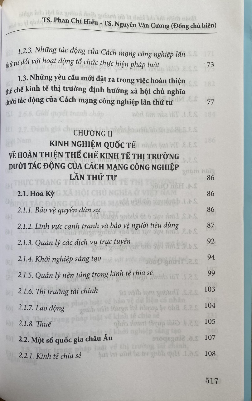 Hoàn thiện thể chế kinh tế thị trường định hướng xã hội chủ nghĩa dưới tác động của cách mạng công nghiệp 4.0:  Những vấn đề pháp lý cơ bản