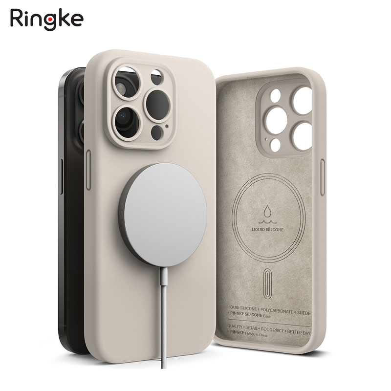 Ốp lưng dành cho iPhone 15 Pro Max/15 Pro/15 Plus/15 RINGKE Silicone Magnetic - Hàng Chính Hãng