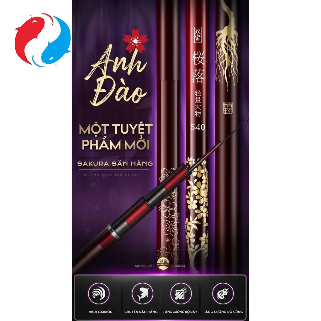 Cần câu đài Sakura đỏ, cần Sakura X6 chuyên săn hàng - Shuangbao - Sapham fishing