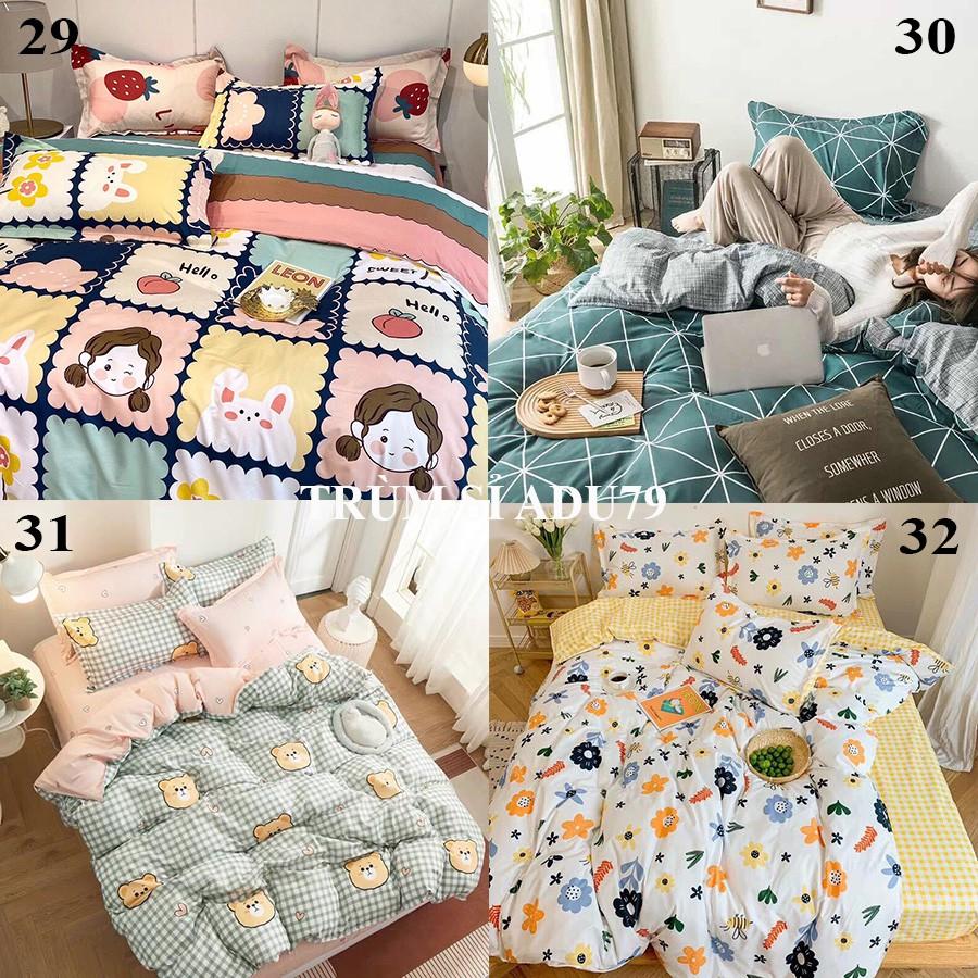 SET GA GỐI COTON KOREA NHẬP KHẨU, DRAP GIƯỜNG ĐẸP