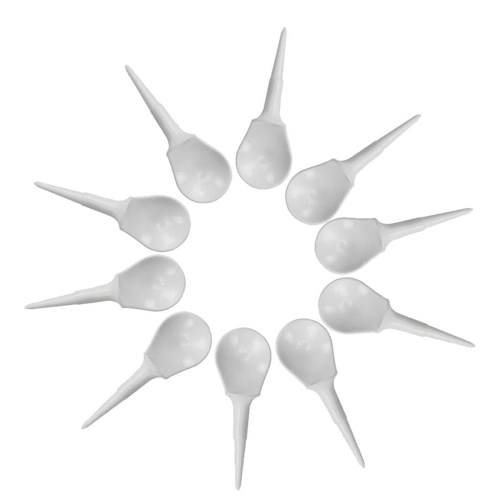 10 Unbreakable 3.27in Golf Tee Ball Nails Position Marker White