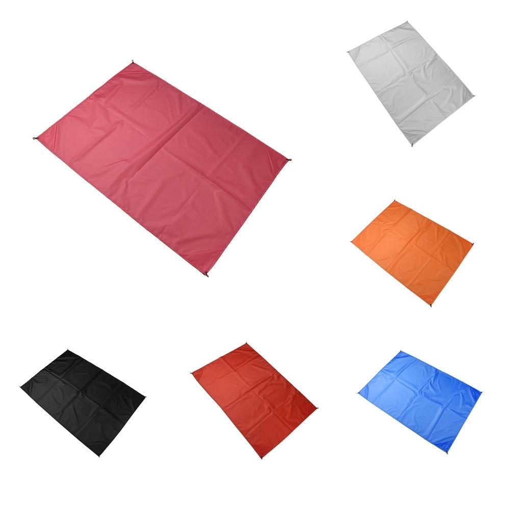 Outdoor Picnic Beach Blanket Waterproof Camping Pocket Blanket Packable Folding Mat with Corner Rope Loop