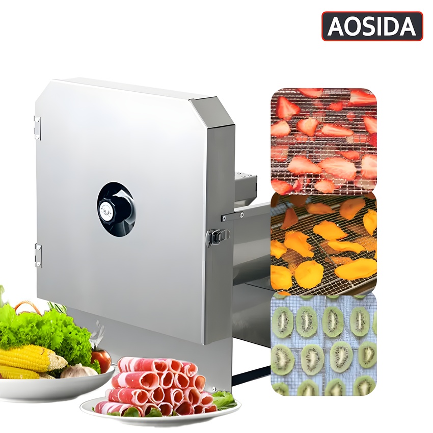 Máy thái lát rau củ quả và thịt đông lạnh tự động. Thương hiệu Anh Quốc cao cấp AOSIDA QP-D003. Hàng chính hãng