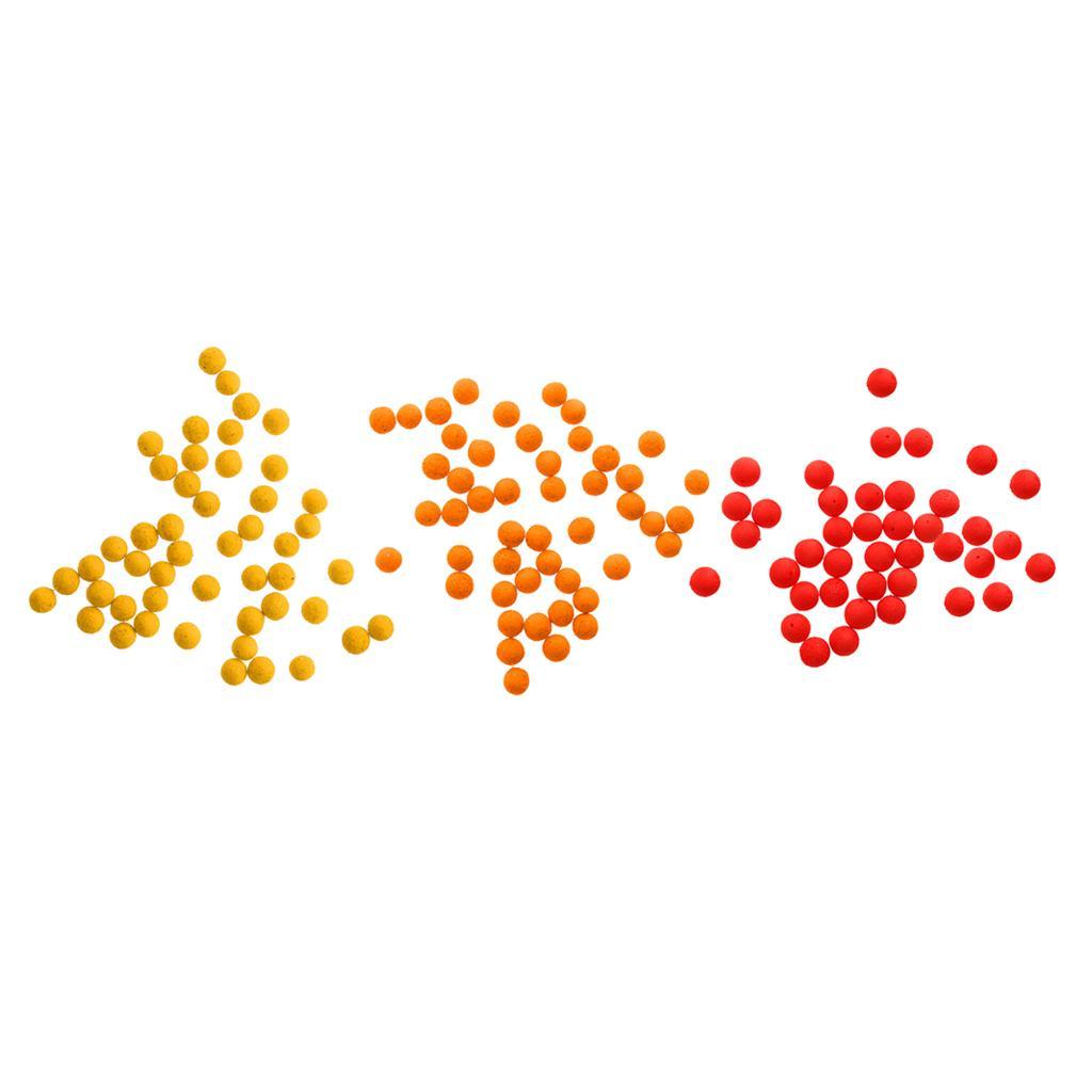 30PCS/Set Colorful Fishing Beads Assorted Soft EVA Round Bead Top Water Floating Ball Fishing Lures Baits Accessory