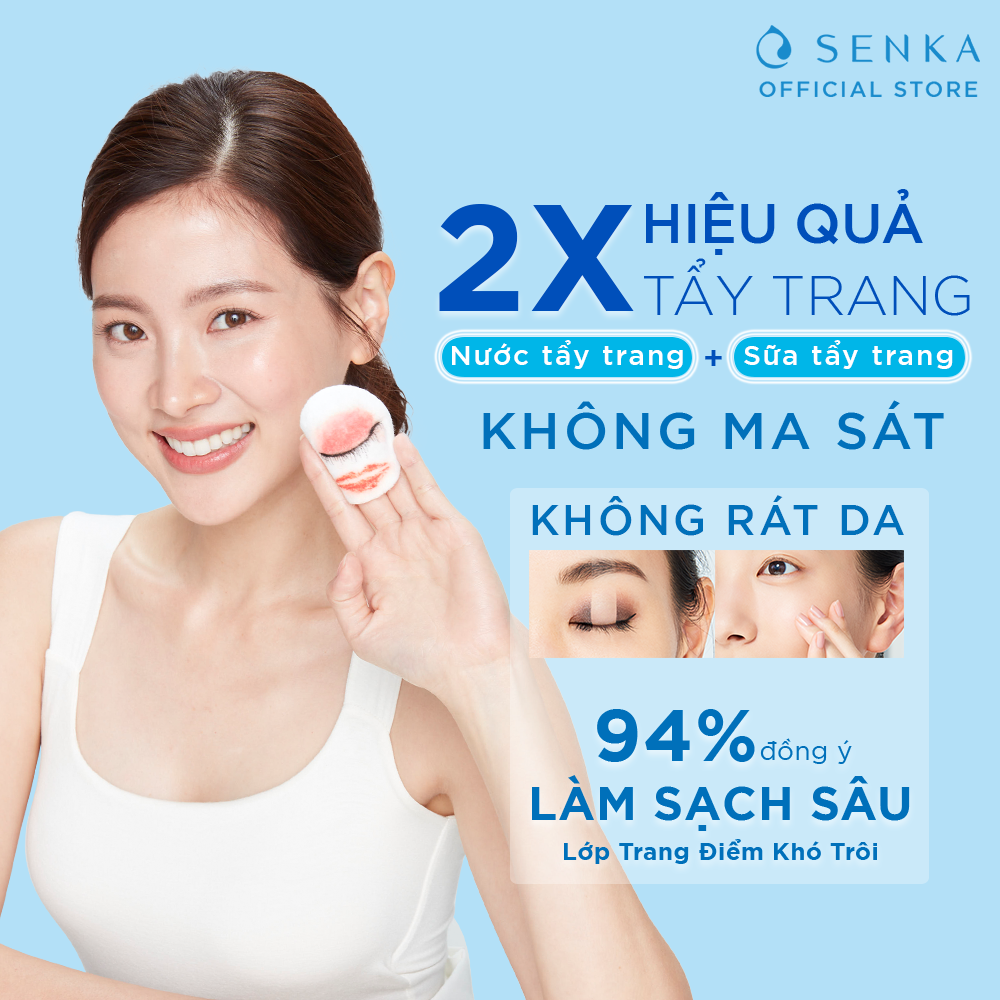Nước Sữa Tẩy Trang 2 lớp SENKA A.L.L. CLEAR MILKY WATER 230ML