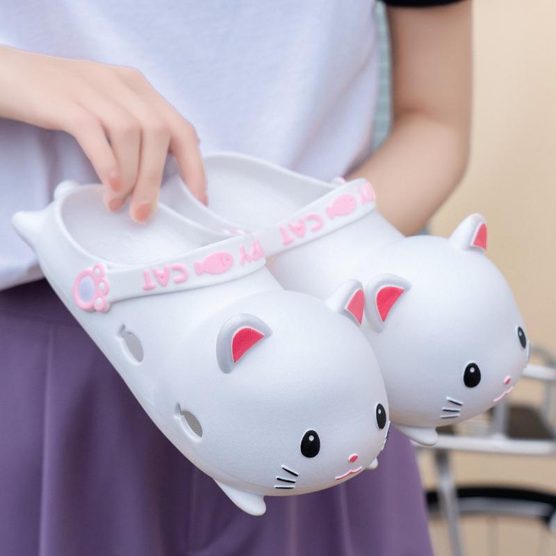 DÉP MÈO dễ thương HOT TIKTOK dành cho người lớn và trẻ em [H63] mẫu 2022 size từ 36 đến 41 LUCKY SHOES VN - Dép nữ nhà tắm