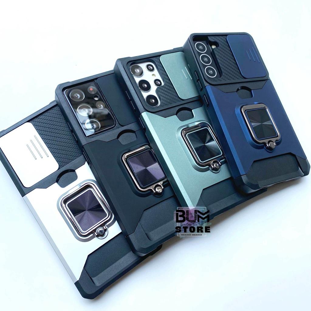 Ốp Lưng Cho Samsung Galaxy S23 Ultra / S22 Ultra / S22 Plus / S21 Ultra / Note 20 Ultra / Note 20 Chống Sốc Nắp Trượt Che Camera 3 In 1 - Bum Store Galaxy Case