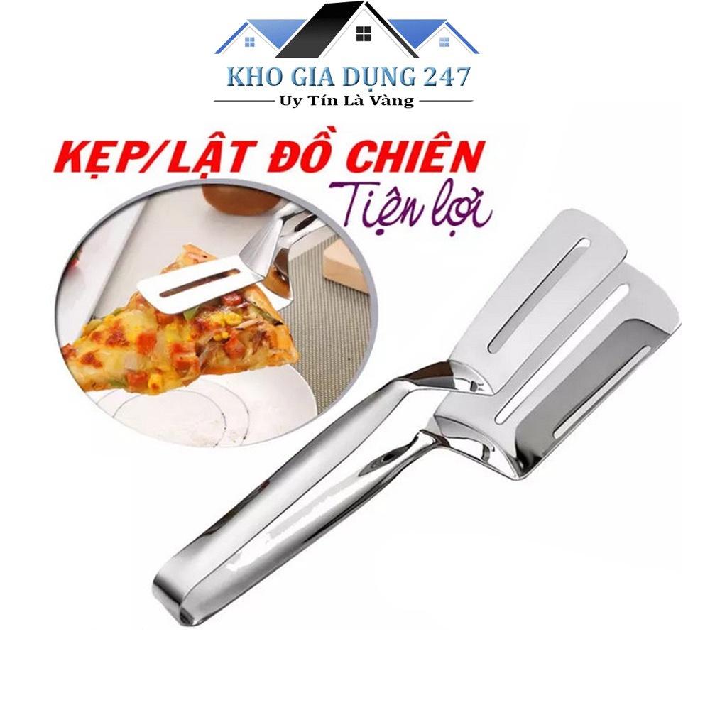 KẸP THỨC ĂN, ĐỒ RÁN BẰNG INOX CAO CẤP TIỆN DỤNG Chất liệu inox 304 ko han rỉ, có khả năng chịu nhiệt cao