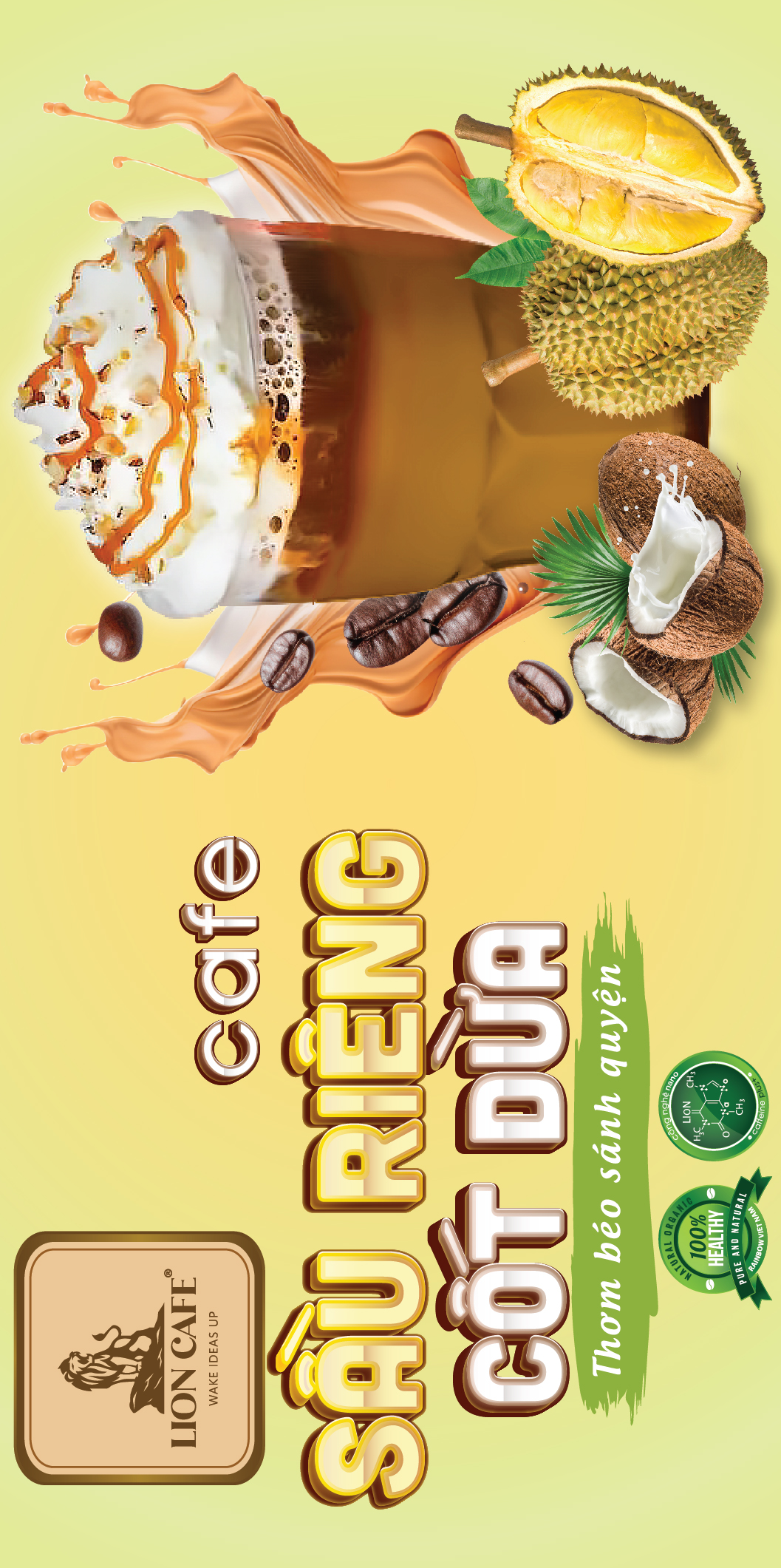 Cà Phê Sầu Riêng Cốt Dừa - Thơm béo sánh quyện 90g/ 180g