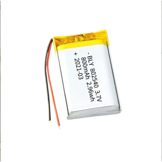 Pin Sạc Lithium Polymer 3.7V 800mah 802540 Cho tai nghe,loa Mp3 MP4 MP5 GPS PSP Bluetooth hàng mới