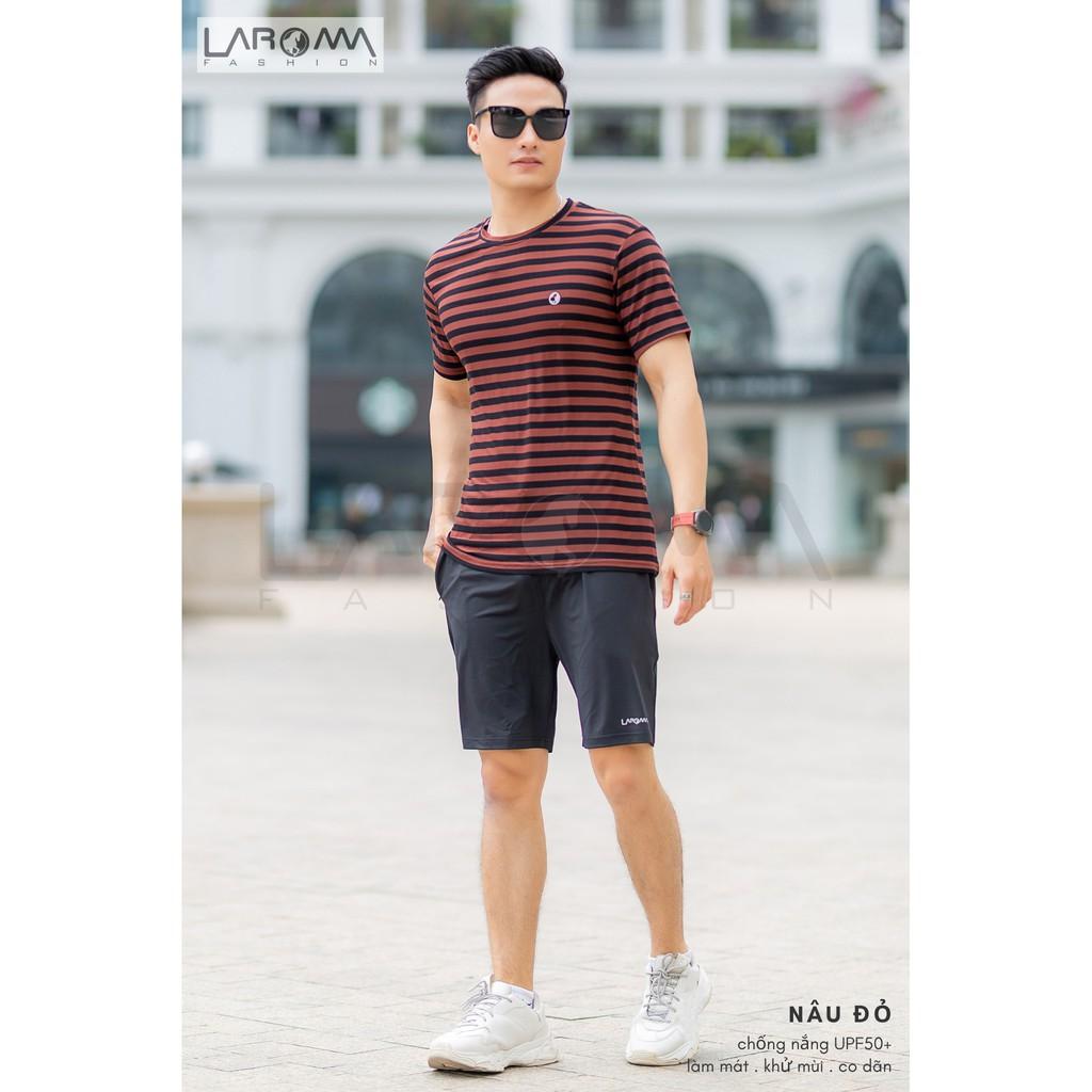 LAROMA Bộ thể thao nam sọc Laroma