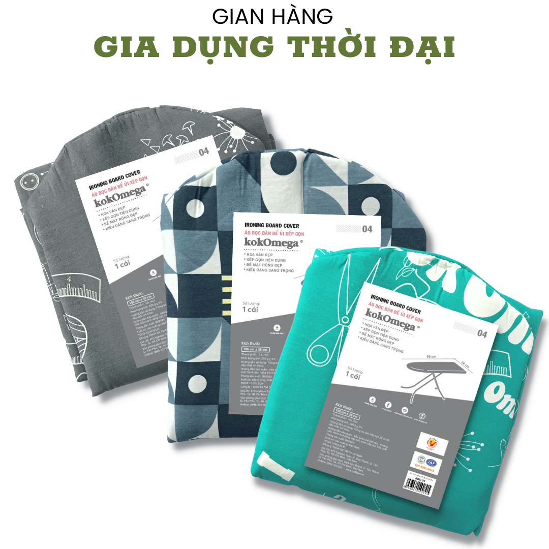 Áo bọc bàn để ủi cầu là quần áo có mút Kokomega BU04 KT: 35*100cm