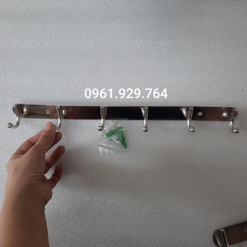 MÓC QUẦN ÁO TREO TƯỜNG INOX 304 KÈM ỐC VÍT