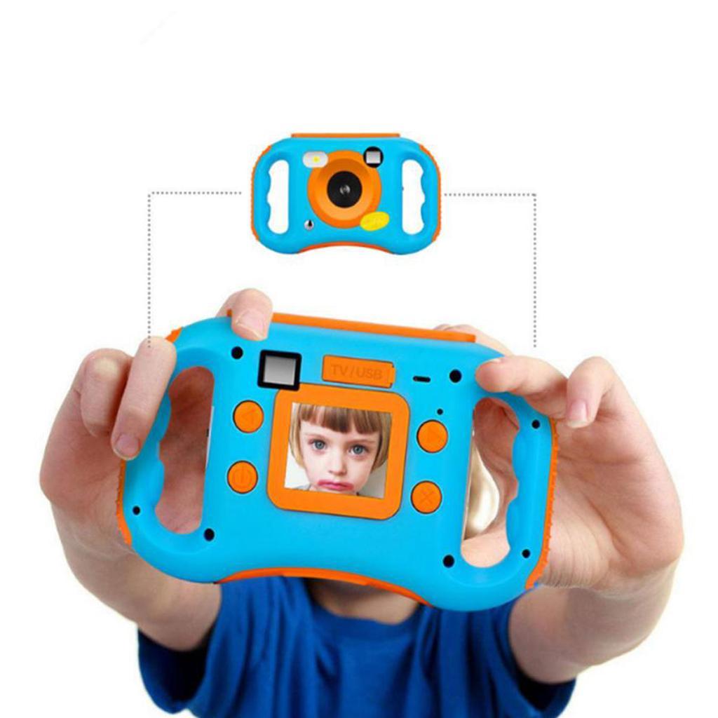 Video HD Digital WIFI Camera 1.77inch Gift for Kids Children, Blue, Plastic