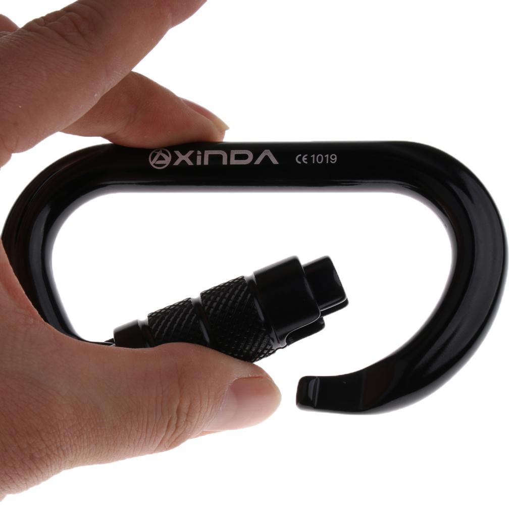 Carabiner Leo Núi Hình Bầu Dục 25KN Nhôm Tự động Khóa Carabiner