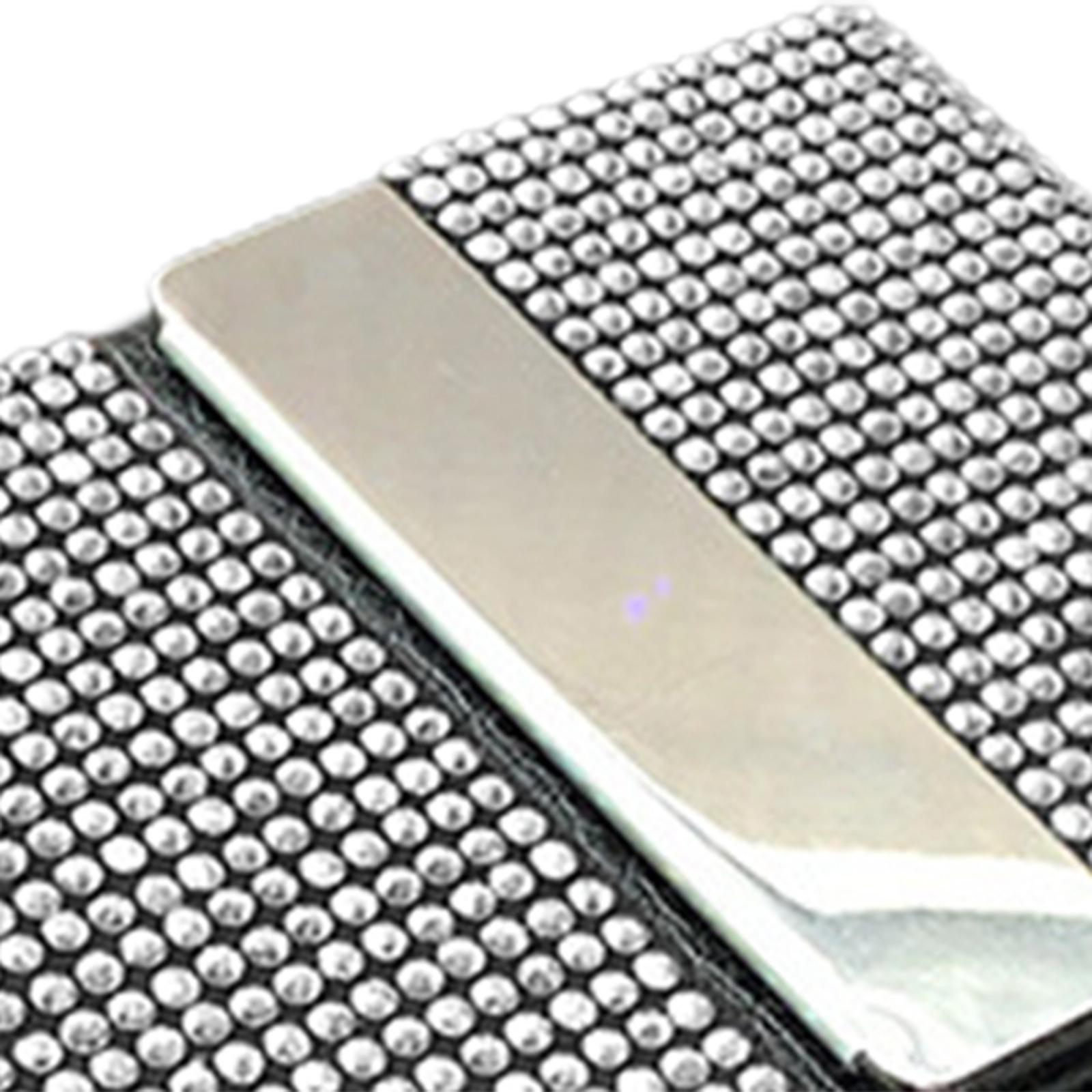 Minimalist ID Card Holder, Card Pocket Multifunctional Card Case with Rhinestones Document Organizer Wallet Pouch for ID Card Men