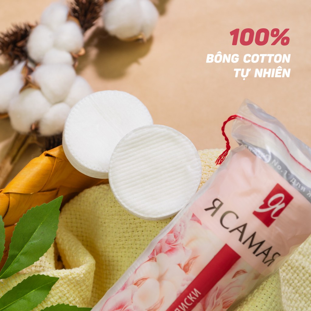 Bông Tẩy Trang Ya Samaya RCAMAR 100% Cotton Nga