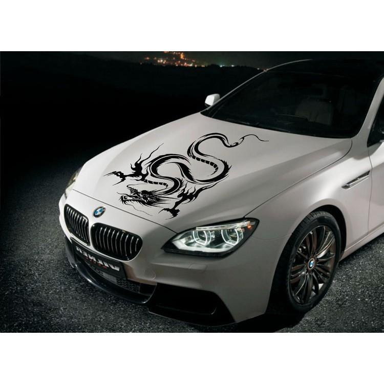 Tem Decal Hình Rồng Dán Trang Trí Xe ô Tô MS-132
