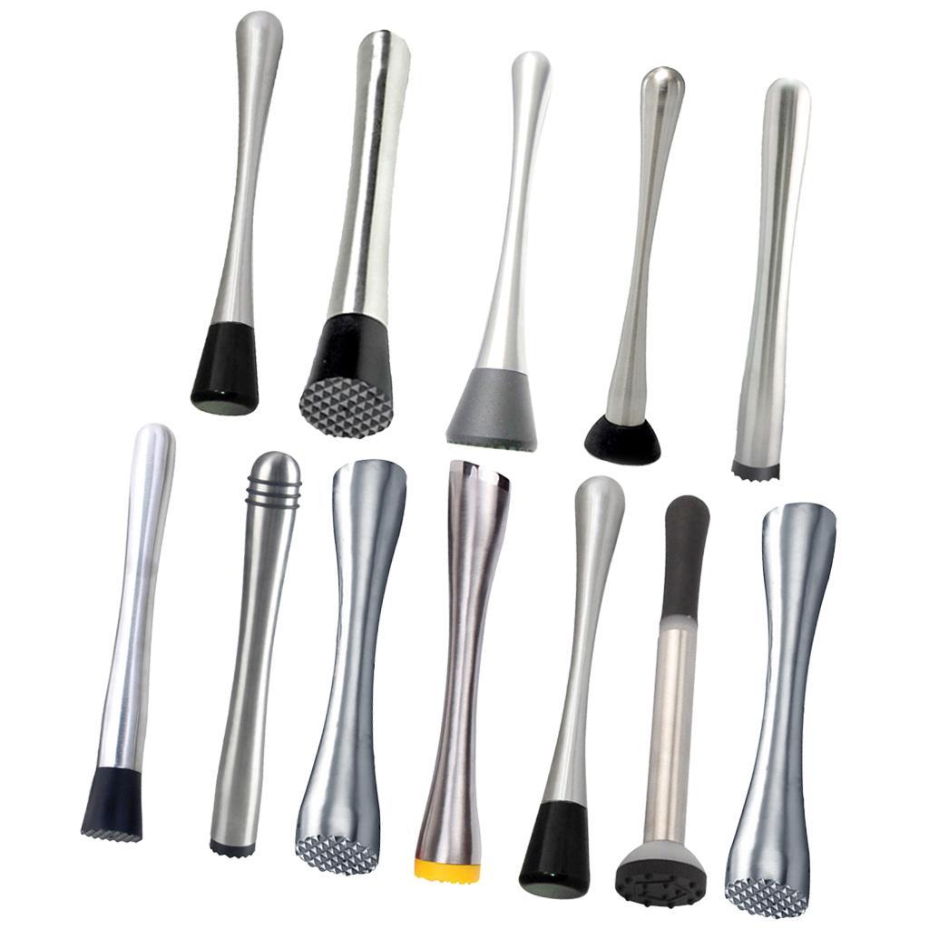 Professional Stainless Steel Cocktail Muddler Drink Muddler Bartender Tool