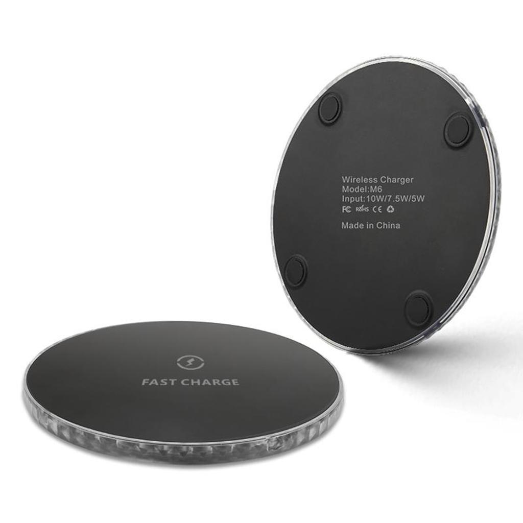 Wireless Fast Charger 15w Qi Charging Pad QC 3.0 for  Black