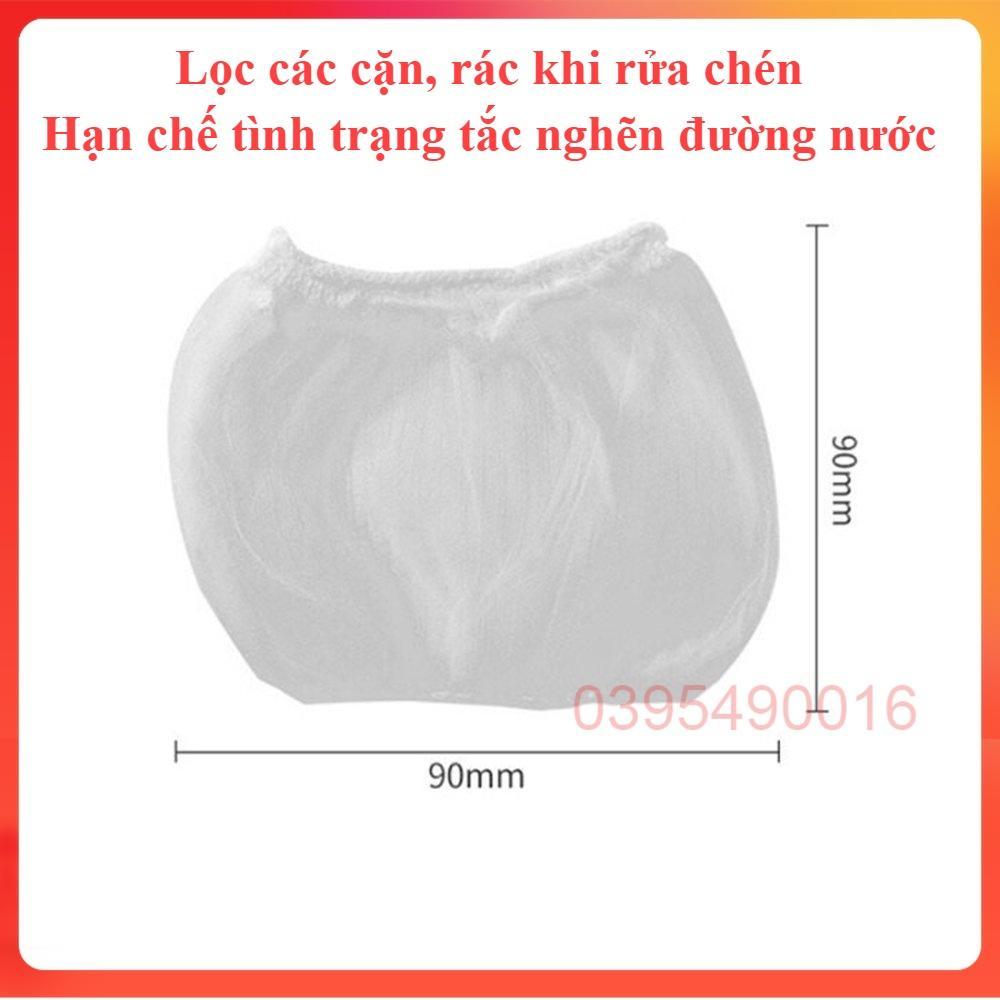 Bịch 100 Túi Lọc Rác Bồn Rửa Chén Bát Thông Minh Tiện Dụng