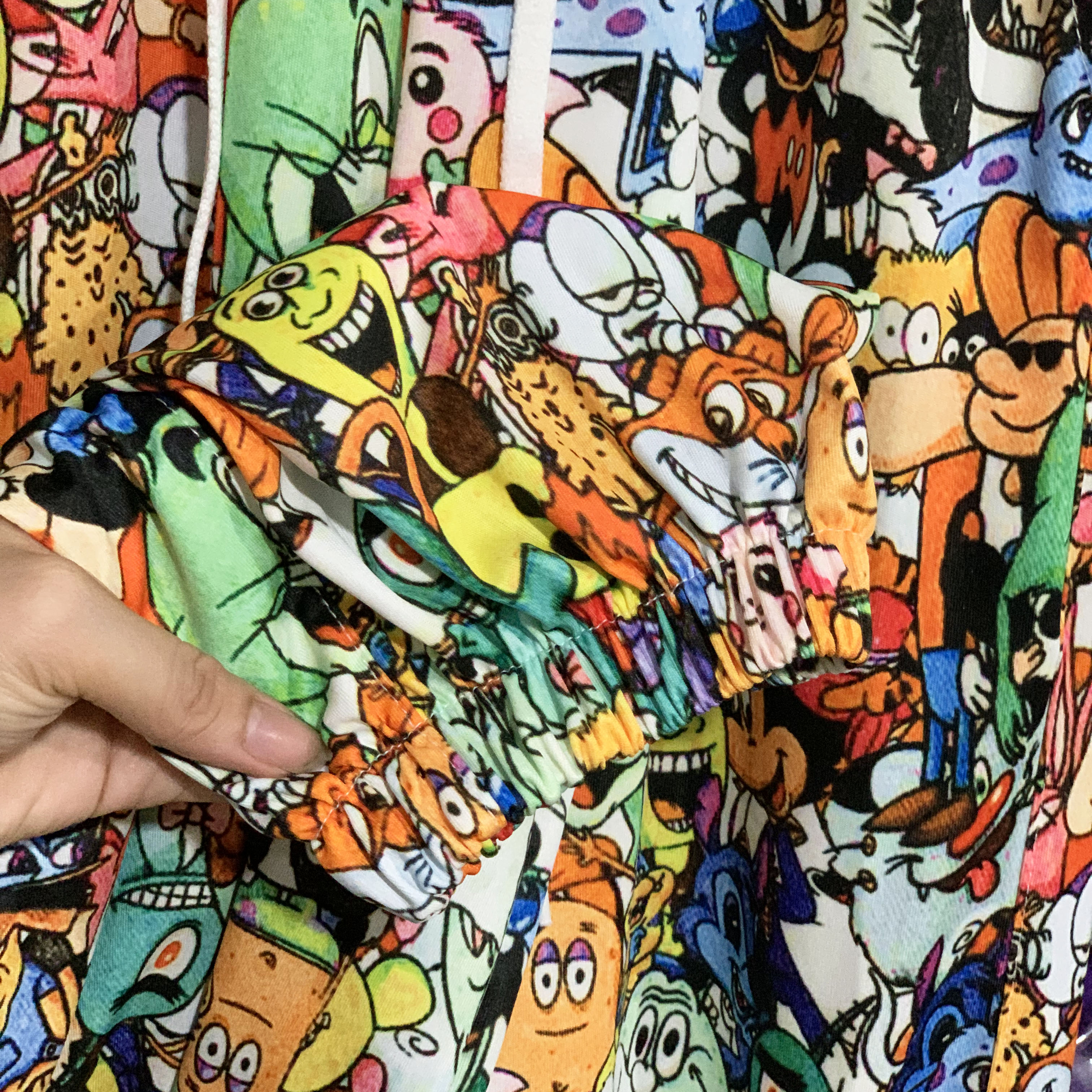 Quần Hoạt Hình Dài Bo Lai Cartoon Pant V2 Oversize Ulzzang Unisex - MM