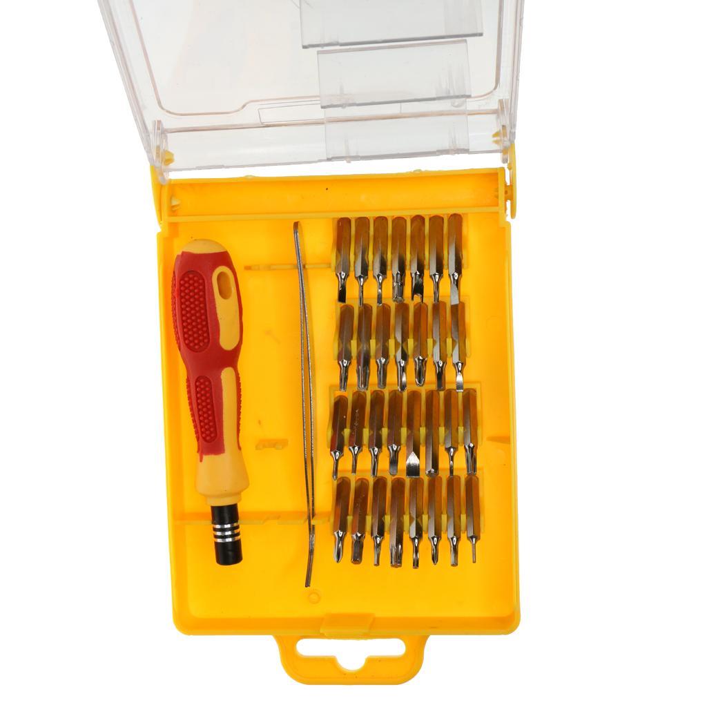32 in 1 Steel Precision Screwdriver Bits Nut Driver Repair Tools Kit Set L