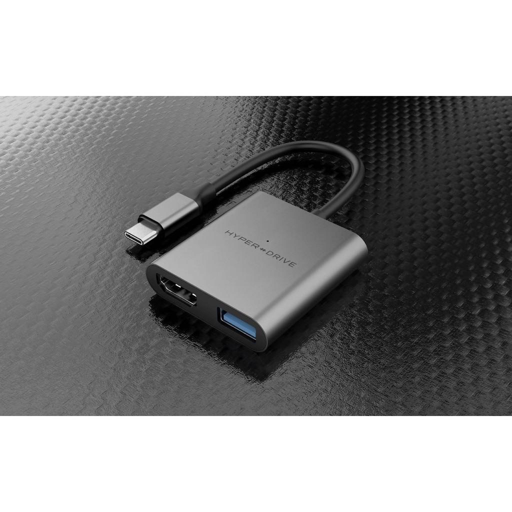 CỔNG CHUYỂN HYPERDRIVE 4K HDMI 3-IN-1 USB-C HUB DÀNH CHO  MACBOOK, SURFACE, PC &amp; DEVICES – HD259A - Hàng Chính Hãng