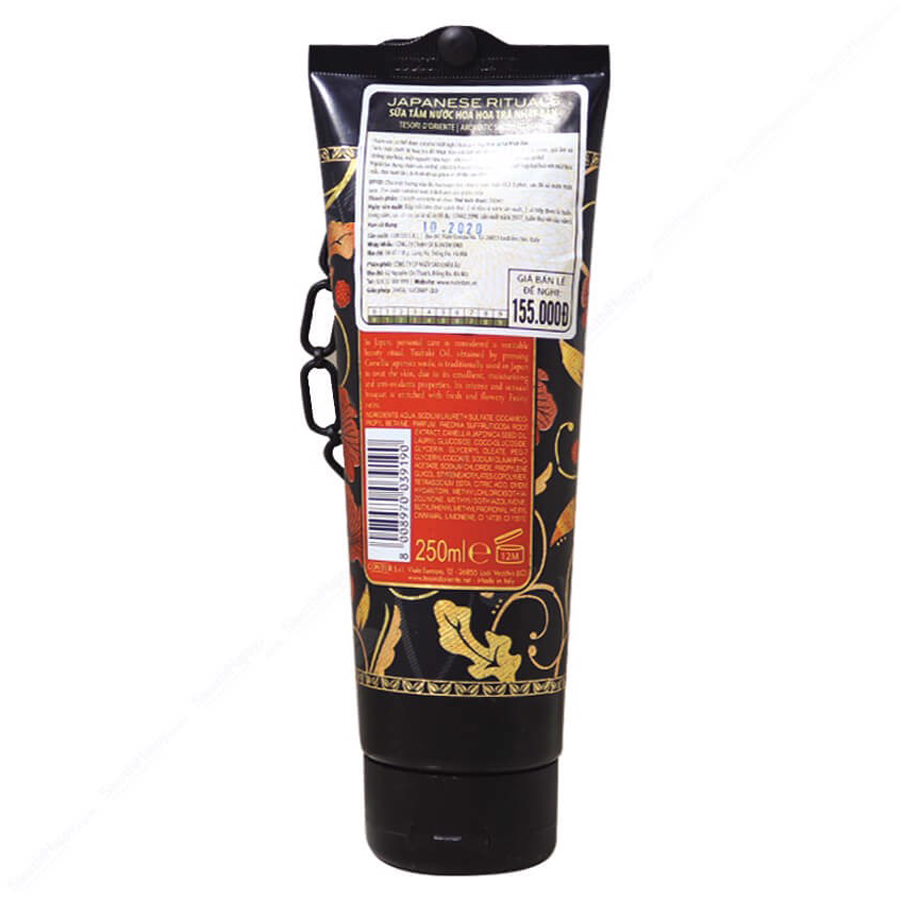 Sữa tắm hương hoa trà Tesori d'Oriente Japanesne Rituals 250ml + Móc khóa