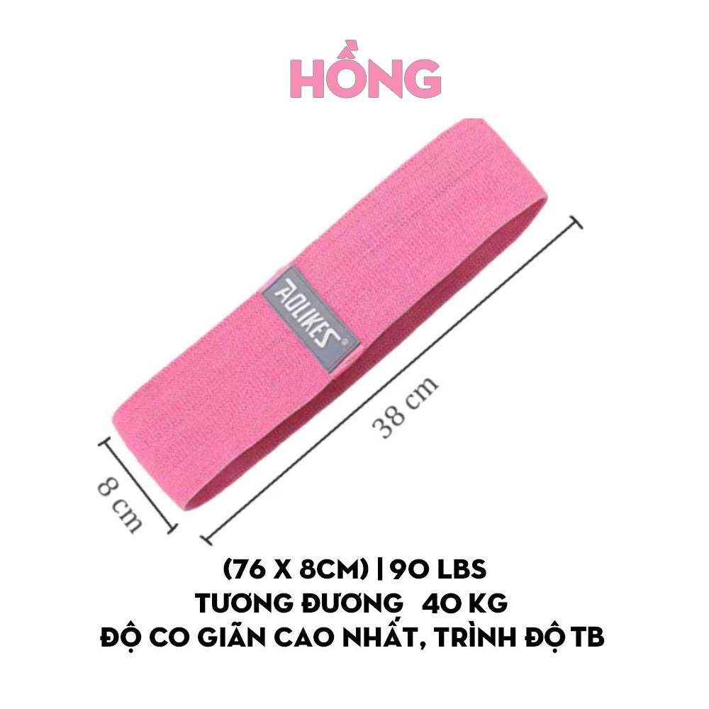 Dây mini band kháng lực tập chân mông , dây thun vải tập gym mini band co giãn cao cấp cho nữ