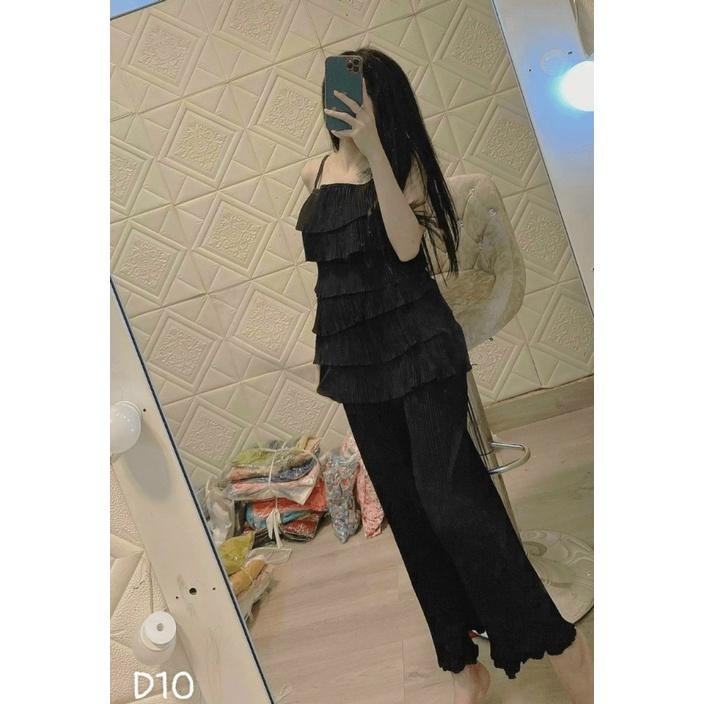 SET BỘ ĐỒ DÀI NỮ ÁO LỚP TẦNG SIÊU ĐẸP SANG TRỌNG CHO CÁC CHỊ EM VALENTINA SHOP