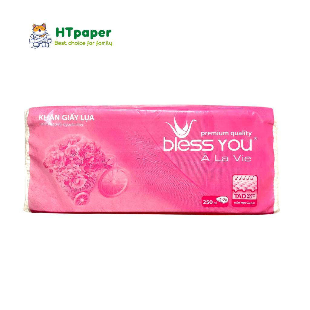 Khăn Giấy Lụa Rút 2 lớp Bless You À La Vie cao cấp x 250 tờ