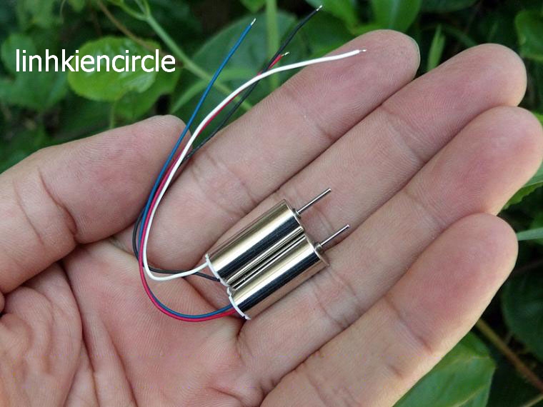 4 CÁI - motor máy bay mini 820 dây trắng đen xanh đỏ 3.7v tốc độ 43800 RPM - LK0248