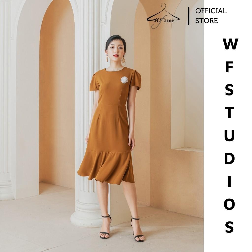 Hình ảnh Váy cổ tròn đính hoa -Kira Dress-V09-wfstudios