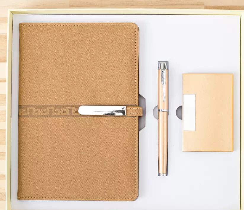 Bộ sổ da, ví da, bút kí cao cấp