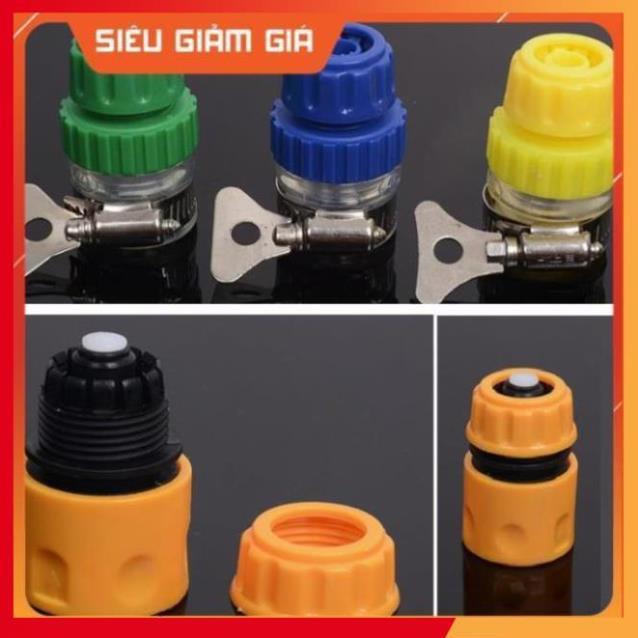 Bộ dây vòi xịt nước rửa xe, tưới cây . tăng áp 3 lần, loại 20m 206701-3 đầu đồng,cút+ tặng đai