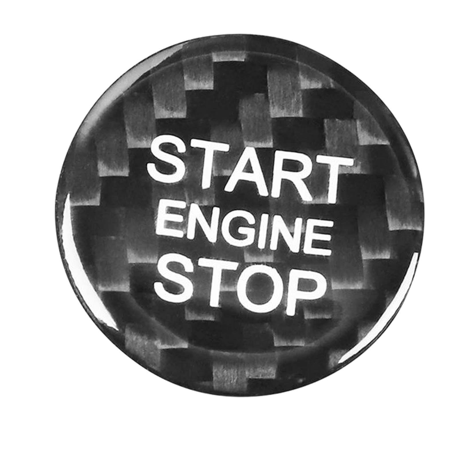 Auto Car Engine Start Stop Button Switch Cover Trims Stickers for