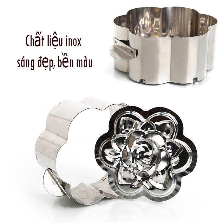 Khuôn xôi INOX hình hoa