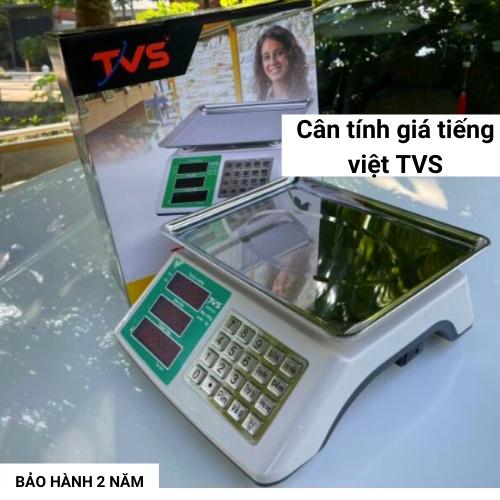 Cân điện tử 30kg/5g tiếng việt TVS tính giá