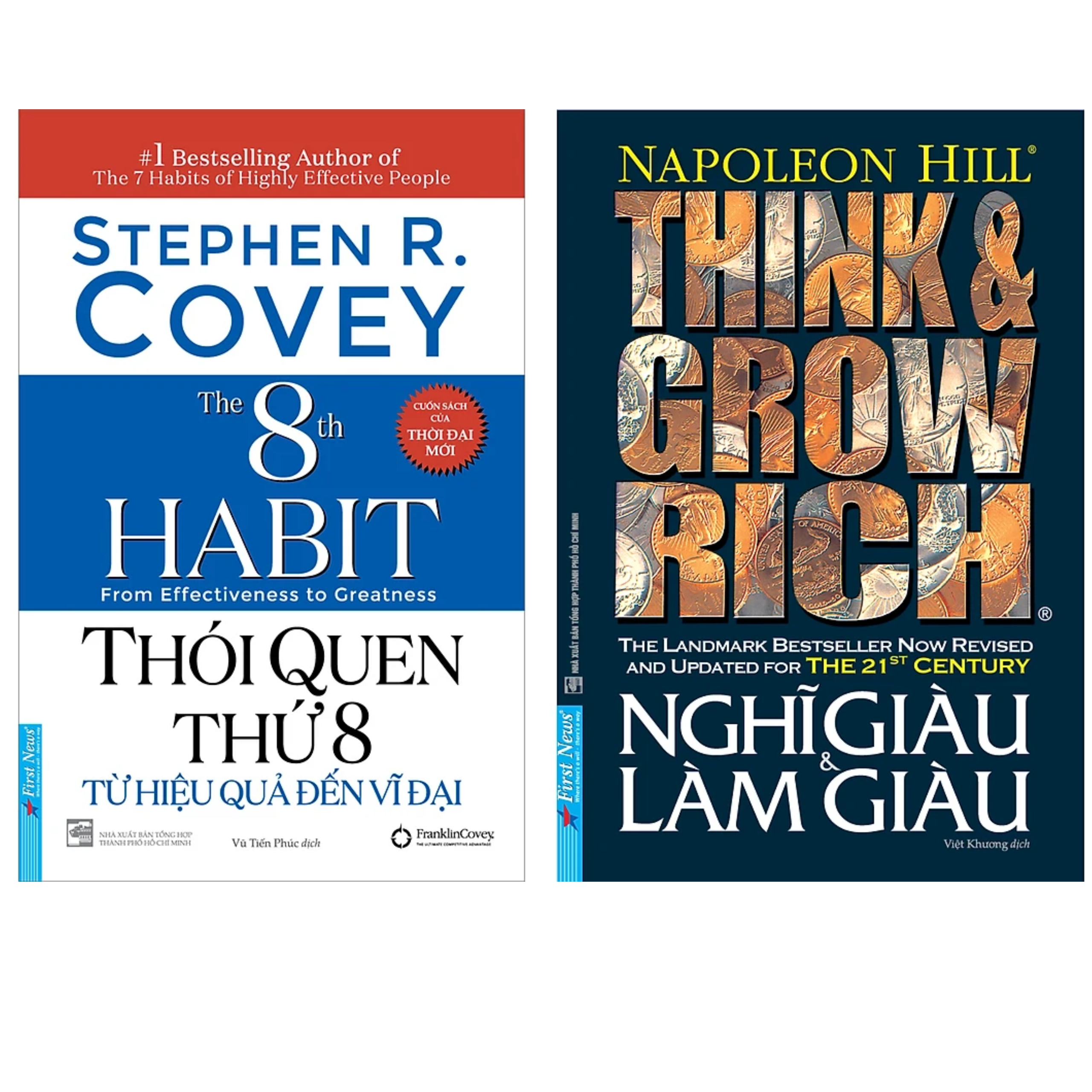 Combo 2Q: Thói Quen Thứ 8 - Từ Hiệu Quả Đến Vĩ Đại + Nghĩ Giàu Và Làm Giàu
