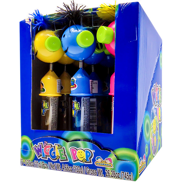 Kẹo mút đồ chơi lắc lư Kidsmania Wiggle Pop 11gr (Màu ngẫu nhiên)