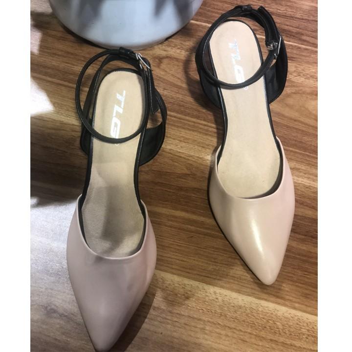 Sandal cao gót bít mũi hot trend 2020 trẻ trung năng động 20801