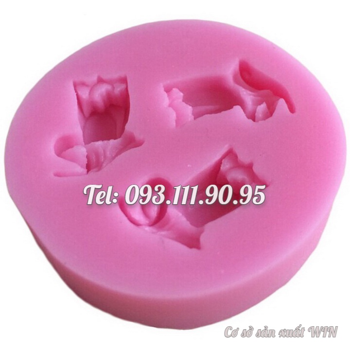 Khuôn rau câu silicon 3 hoa Tulip – Mã số 1675
