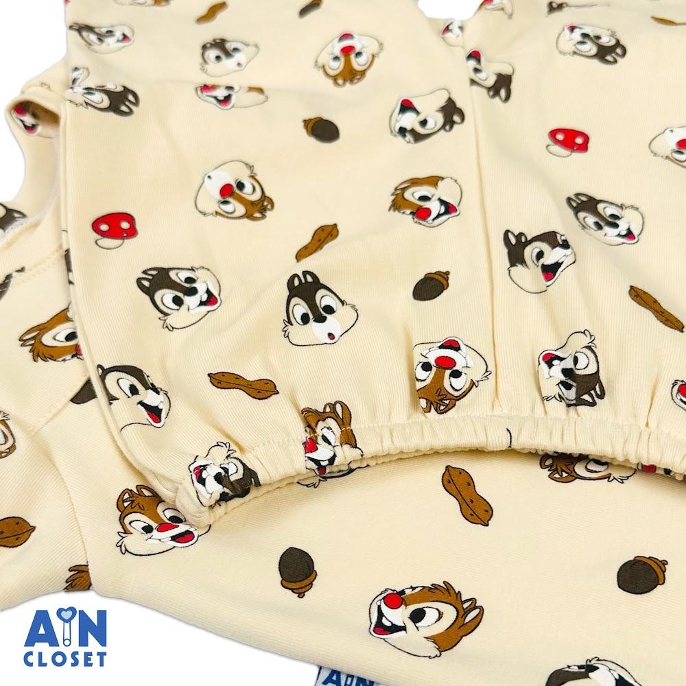 Bộ quần áo Dài bé gái họa tiết Sóc Nâu Thun cotton - AICDBGLXONAE - AIN Closet
