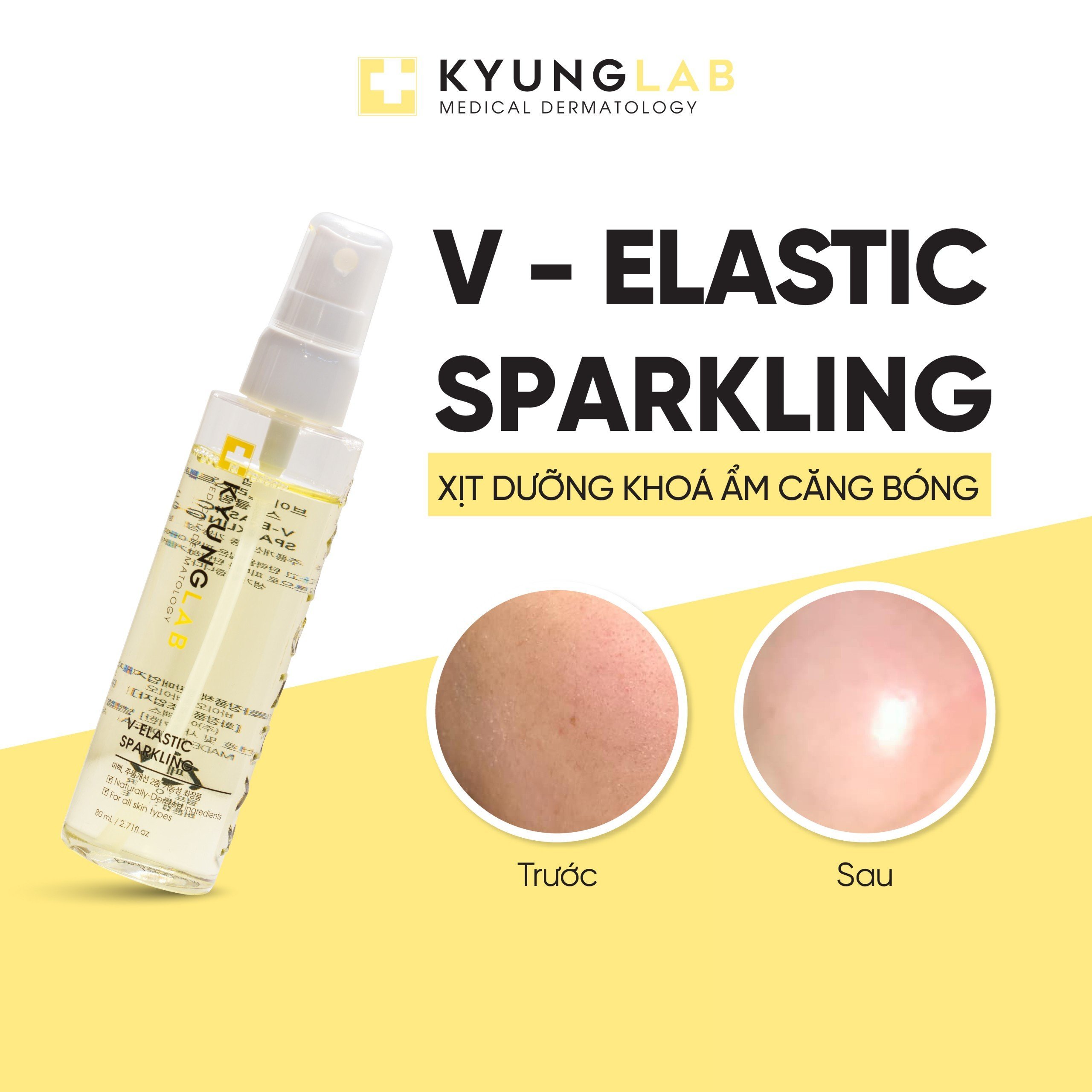 Xịt căng bóng dưỡng sáng da Kyunglab 80ML